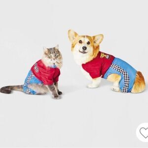 Hyde and Eek race car driver pet costume sz L NWT